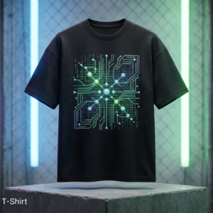Cyber Matrix Heavyweight Graphic T-Shirt