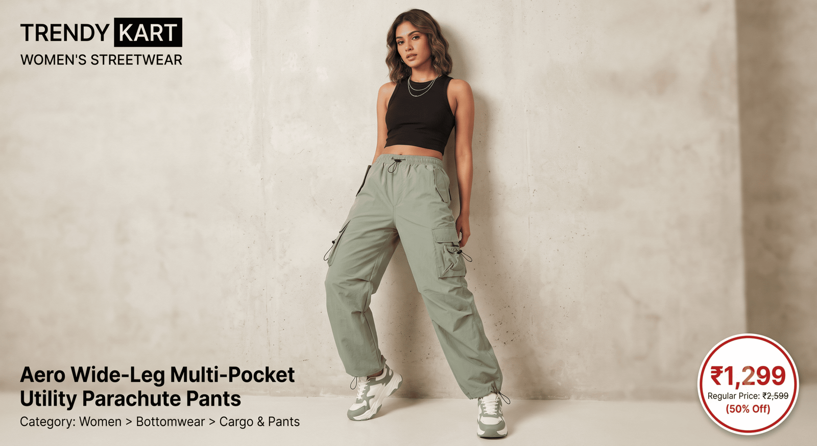 Women's Streetwear Cargo Pants